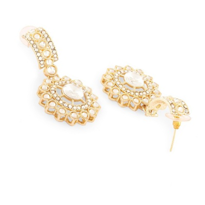 Gold-Plated Stones Studded Jewellery Set